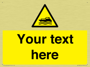 Custom Warning motorised watercraft